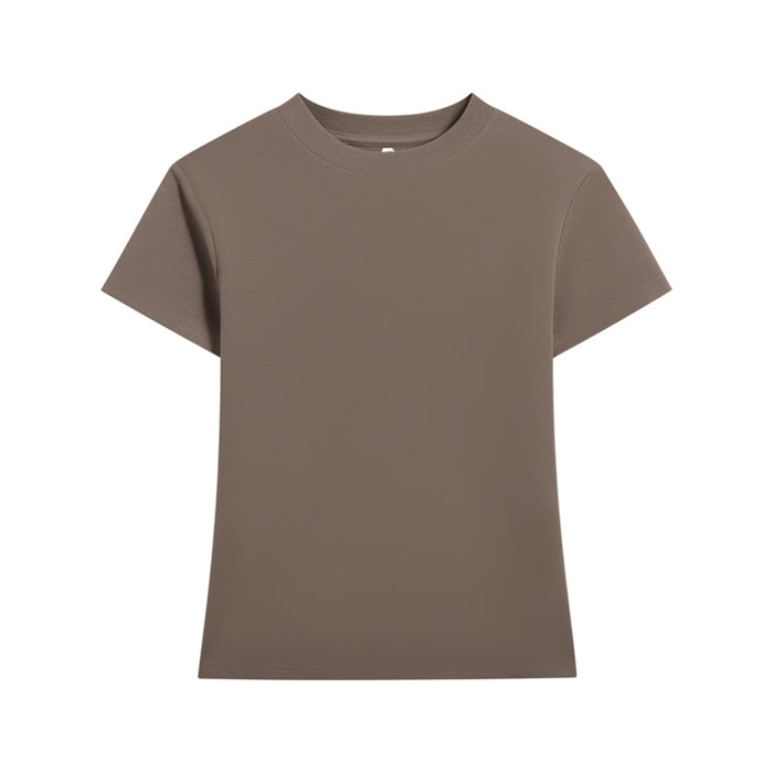 VANGUARD COTTON TEE - COFFEE