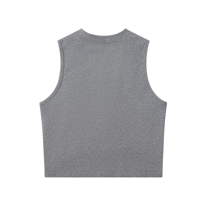 SUMMIT COTTON TEE - DARK HEATHER GRAY