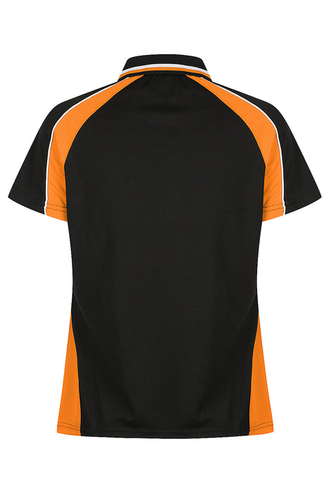 PANORAMA LADY POLOS - BLK/ELEC. ORG/WHT