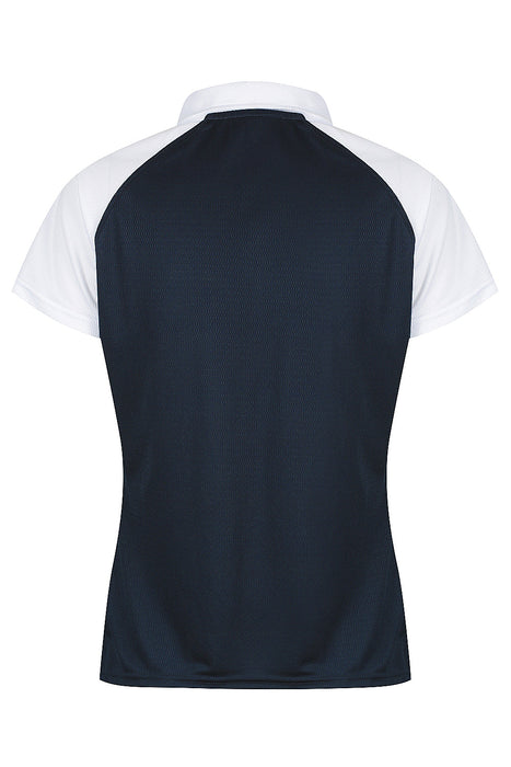 MANLY LADY POLOS - NAVY/WHITE