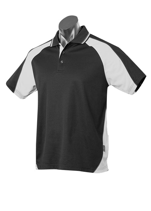 PANORAMA KIDS POLOS - BLACK/WHITE/ASHE