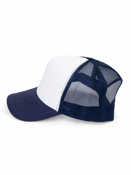 KENT TRUCKER CAP - WHITE/NAVY