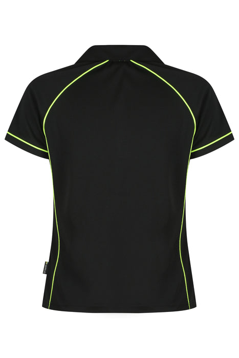 ENDEAVOUR LADY POLOS - BLACK/GREEN