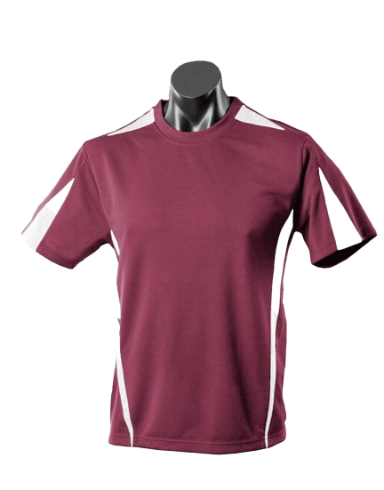 EUREKA MENS TEES - MAROON/WHITE