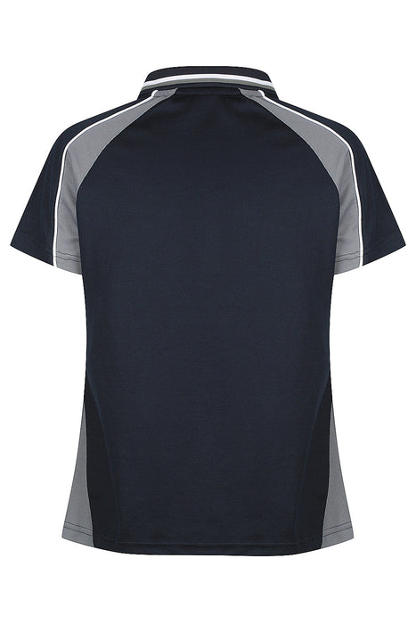 PANORAMA LADY POLOS - NAVY/ASHE/WHITE