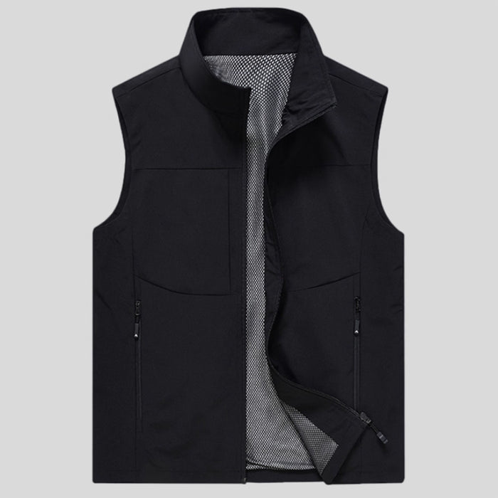 GOSFORD MENS VESTS - BLACK