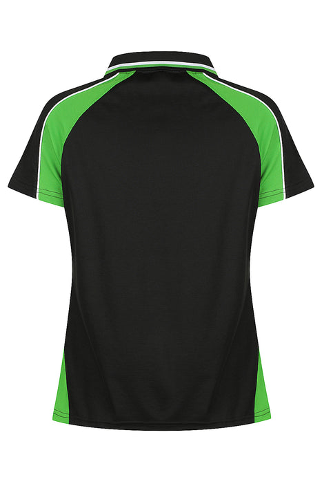 PANORAMA LADY POLOS – SCHWARZ/KAWA GRN/WEISS