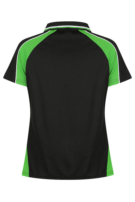 PANORAMA LADY POLOS - BLK/KAWA GRN/WHT