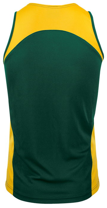 PREMIER MENS SINGLETS - BOTTLE/GOLD