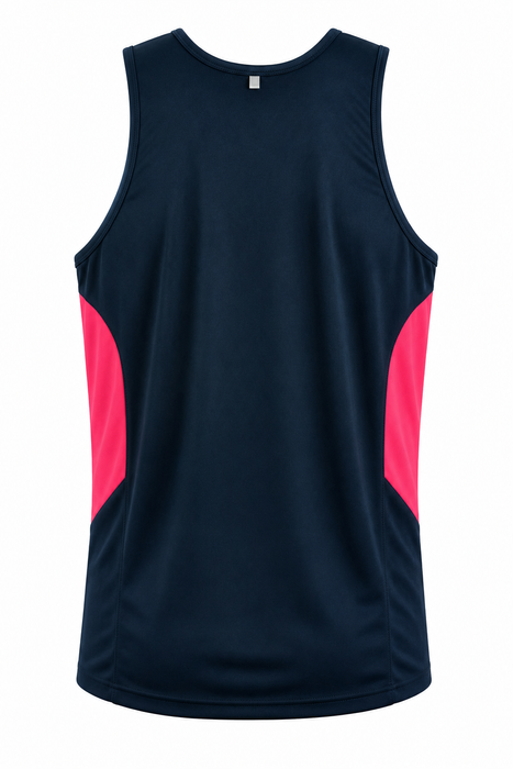 TASMAN HERREN-UNTERSHIRTS - MARINEBLAU/NEONPINK