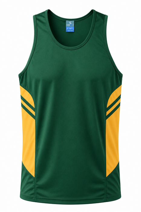 TASMAN HERREN-UNTERSHIRTS - FLASCHE/GOLD